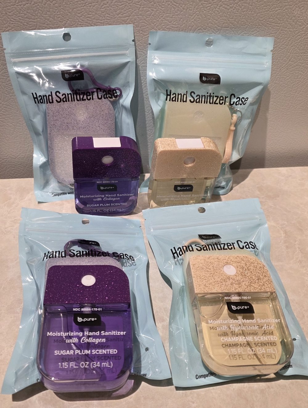 B.Pure Hand Sanitizer Sugar Plum & Champagne Scented